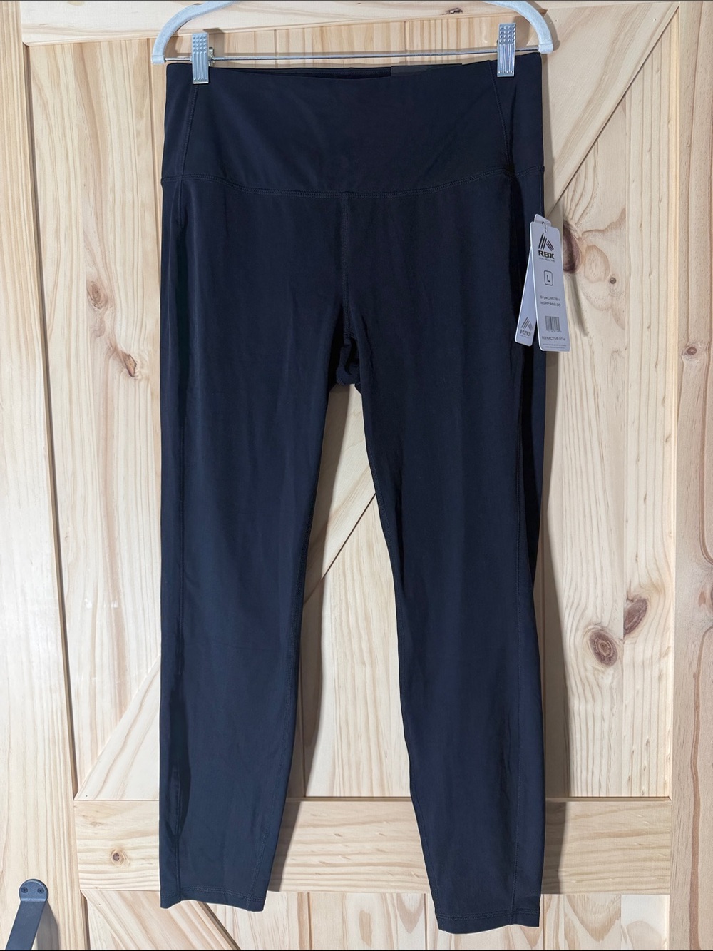 RBX Black Performance Leggings with Brushed Interior
